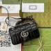 Gucci GG Marmont Mini Shoulder Bag In Black Matelasse Leather