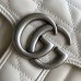 Gucci GG Marmont Mini Shoulder Bag In White Matelasse Leather