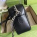 Gucci GG Marmont Small Shoulder Bag In Black Matelasse Leather