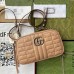 Gucci GG Marmont Small Shoulder Bag In Rose Beige Matelasse Leather