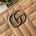 Gucci GG Marmont Small Shoulder Bag In Rose Beige Matelasse Leather