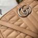 Gucci GG Marmont Small Shoulder Bag In Rose Beige Matelasse Leather