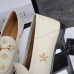 Gucci Jordaan Embroidered Loafers In White Leather