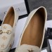 Gucci Jordaan Embroidered Loafers In White Leather