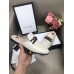 Gucci White Princetown Slippers With Web and Horsebit