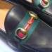 Gucci Black Loafers With Web and Horsebit