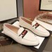 Gucci White Loafers With Web and Horsebit