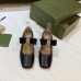 Gucci Black Chain Pumps 45mm With Crystal Bow