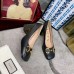 Gucci Black Leather Pumps 75mm With Horsebit