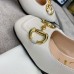 Gucci White Leather Pumps 75mm With Horsebit