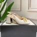 Gucci White Leather Slingback Pumps 75mm With Horsebit