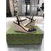 Gucci Black Double G Espadrille Wedge Sandals