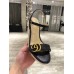 Gucci Black Double G Espadrille Wedge Sandals