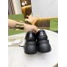 Gucci Lug Sole Horsebit Loafers In Black Calfskin