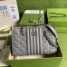 Gucci GG Marmont Small Tote In Grey Matelasse Leather