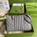 Gucci GG Marmont Small Tote In Grey Matelasse Leather