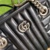 Gucci GG Marmont Small Tote In Black Matelasse Leather