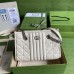 Gucci GG Marmont Small Tote In White Matelasse Leather