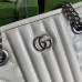 Gucci GG Marmont Small Tote In White Matelasse Leather