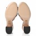 Gucci Calfskin GG Marmont Fringe Mid Heel Slide Sandals