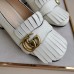 Gucci Fringed Pumps 50mm In White Leather