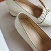 Gucci Fringed Pumps 50mm In White Leather