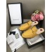 Gucci Princetown Slippers In Yellow GG Lame