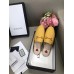 Gucci Princetown Slippers In Yellow GG Lame