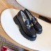 Gucci Lug Sole Horsebit Loafers In Black Leather