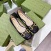 Gucci Black Leather Ballet Flat With Horsebit