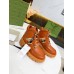 Gucci Brown Leather Ankle Boots With Interlocking G