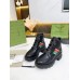 Gucci Black Leather Ankle Boots With Interlocking G
