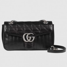 Gucci GG Marmont Small Bag In Black Matelasse Calfskin