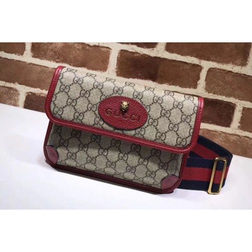 Gucci 489617 Totem GG Supreme messenger Bags Red - iReplicaBags ...