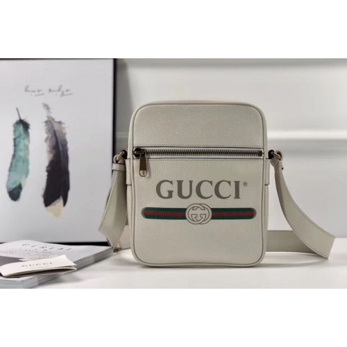 Gucci 523591 Print Messenger Bags White iReplicaBags Replica Louis