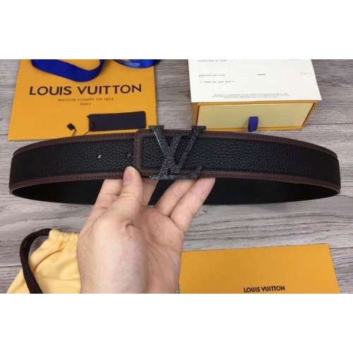 Louis Vuitton M0030 LV Covered 40mm Belt Taurillon Leather Black ...