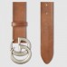 Gucci Leather belt with Double G buckle cuir 406831