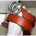 Gucci Leather belt with Double G buckle cuir 406831