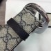 Gucci GG Supreme belt with G buckle 411924