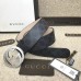 Gucci GG Supreme belt with G buckle black 411924