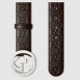 Gucci Signature belt with G buckle Brown 411924