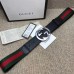 Gucci Web belt with G buckle black 411924