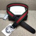 Gucci Web belt with G buckle black 411924