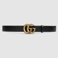Gucci Leather belt with Double G buckle 414516