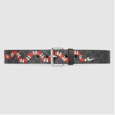 Gucci GG belt with Kingsnake print 434520