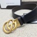 Gucci Reversible leather belt with Double G buckle 474350