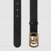 Gucci Belt with framed Double G buckle Black 575587