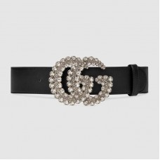 Gucci Leather belt with Double G buckle 582100