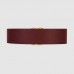 Gucci Leather belt with Double G buckle 563696