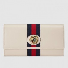 Gucci 573789 Rajah continental wallet White Leather